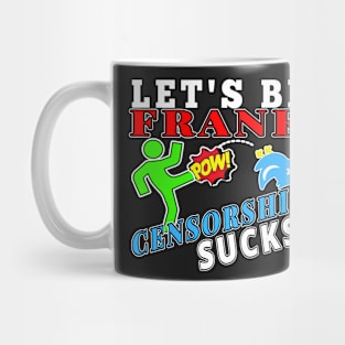 SOCIAL MEDIA PLATFORM CENSORSHIP SUCKS | CONSERVATIVE VIEW POINT GIFTS Mug